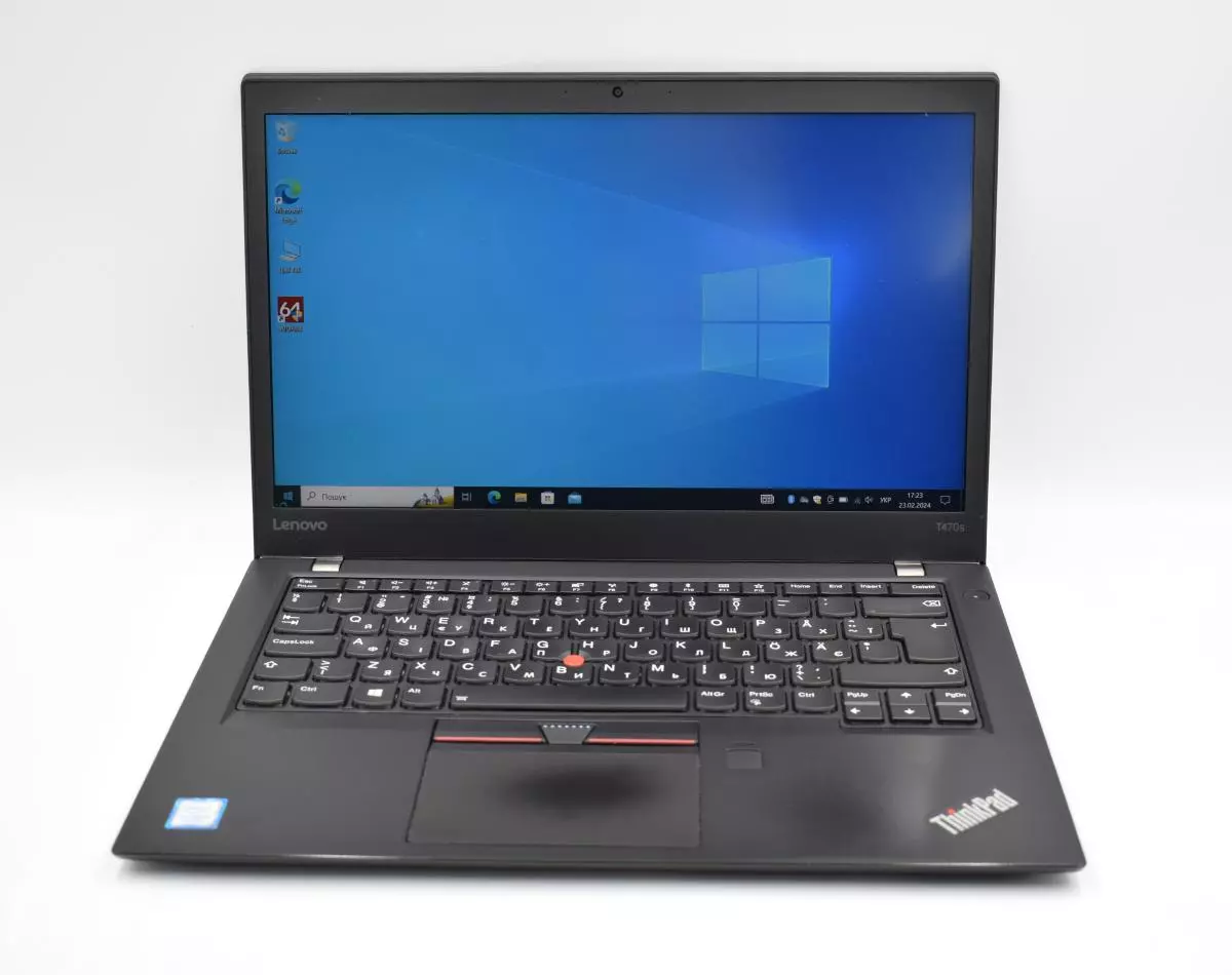 Ультрабук 14" Lenovo ThinkPad T470s Intel i5-7200U RAM 12 ГБ SSD 512 ГБ IPS Win10 підсвітка клавіатури Ноутбук 1