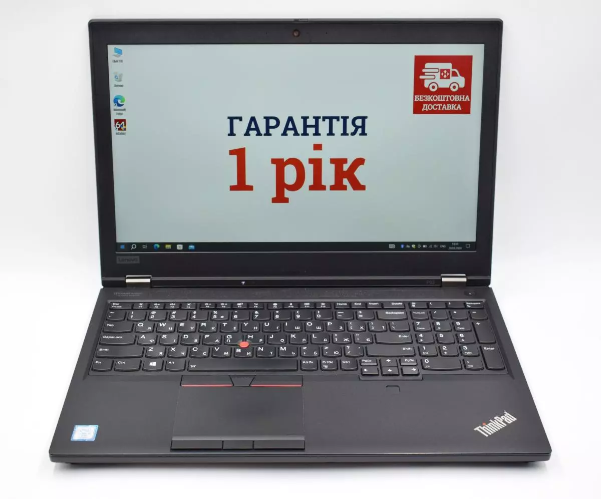 Ноутбук 15.6" Lenovo ThinkPad P53 IPS (1920x1080) FullHD Black Intel Core i7-9850H RAM 16 ГБ SSD 1 ТБ Quadro T2000 1