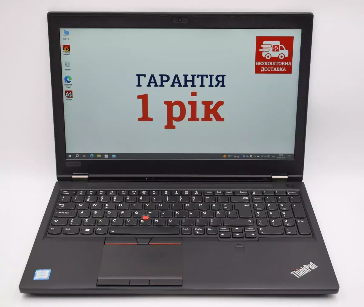 15.6" Lenovo ThinkPad P52 IPS FullHD  Core i7-8750 RAM32ГБ SSD512ГБ Quadro P1000 3D-moding 1