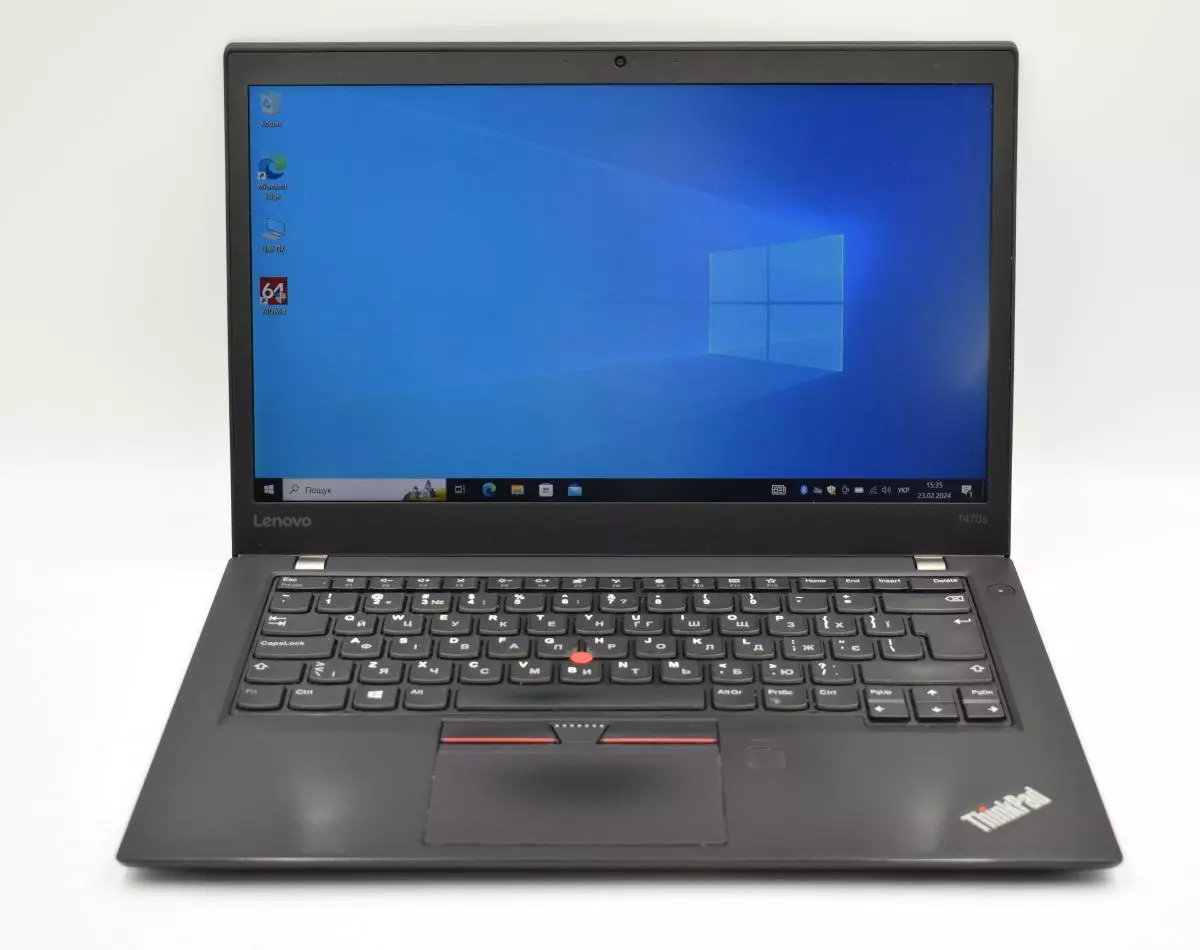 Ультрабук 14" Lenovo ThinkPad T470s Intel Core i5-7200U RAM 20 ГБ SSD 1 ТБ IPS FullHD Win10 Ноутбук 1